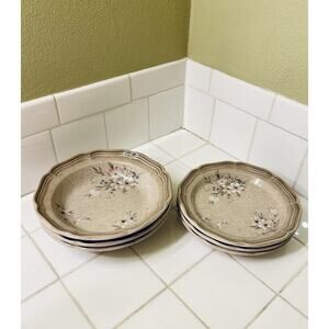 Mikasa Country Home Sun Breezes Salad Plate And soup Bowl Set Of 3 Each Dn801